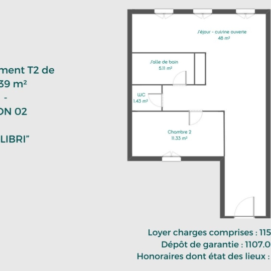  Annonces VAULX EN VELIN : Appartement | LYON (69002) | 69 m2 | 1 157 € 